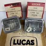 Mgb & Midget 1967-1980 Nos Lucas L798 Reverse Lamp Assembly Set (2) Pair. Fixed Price $70.00.