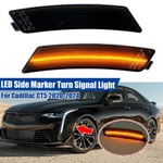 Led Smoked Lens Amber Front Bumper Side Marker Light For 2020-24 Cadillac CT5. Fixed Price $34.99.