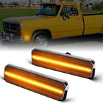 Led Front Bumper Side Marker Lights Smoked For 72-93 Dodge Ram Truck Charger. Fixed Price $29.99.