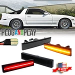 4X Smoked Led Front&rear Side Marker Light Lamps For 86-92 Toyota Supra MK3 A70. Fixed Price $39.99.