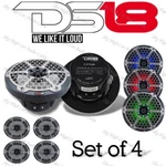 4 DS18 CF65 6.5" 2 Way Marine Speaker System Rgb Led Light 375 Watts Max Pack. Fixed Price $449.95.