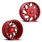 22X8.25 D742 Fuel Runner Red Milled PRE-19 Dodge Dually Wheels 8X6.5 Set Of. Fixed Price $1951.60.