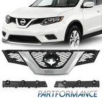 Fit 2014-2016 Nissan Rogue Sv Bumper Brackets Upper Top Grille Trim 3PCS. Fixed Price $60.60.