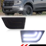 2X Smoked White Led Front Side Marker Signal Lights Ford Maverick 2022-2025. Fixed Price $54.99.