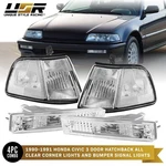 Depo Clear Corner + Bumper Signal Lights For 1990-1991 Honda Civic 3DR Hatchback. Fixed Price $72.96.