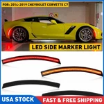 For 2014-2019 Chevy Corvette Led C7 Smoke Side Marker Lights Fender Front Rear. Fixed Price $39.89.