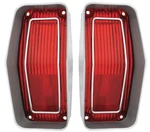 Restoparts Tail Light Lamp Lens Set With Stainless Trim For 1970 Olds Cutlass. Fixed Price $149.98.