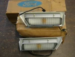 Nos Oem Ford 1969 Galaxie 500 Front Fender Cornering Lamps Pair Lights Lenses. Fixed Price $219.00.