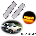 Clear Front Side Marker Lights For 88-93 Gmc C1500 C2500 C3500 K1500 K2500 K3500. Fixed Price $39.99.