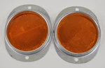 Lot Of 2 Safetee Kd 333 Side Marker Amber Reflectors Galvanized Housing Trailer. Fixed Price $26.99.