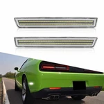 Rear Bumper Side Marker Lights For 2015-2022 Dodge Challenger White Clear. Fixed Price $18.04.