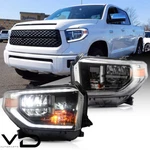 Upgrade For Toyota Tundra 2014-2021 Pair Vland Led Headlights Sequential Blinker. Fixed Price $390.00.
