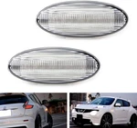 Clear Front Fender 20-LED Amber Side Marker Lights For Nissan Juke Cube Leaf. Fixed Price $26.09.