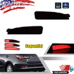 Smoke Led Rear Bumper Reflector Brake Tail Signal Lights For 16-20 Toyota Yaris. Fixed Price $29.99.