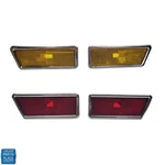 1970-72 Buick Skylark Gsx Side Marker Lens Assembly Bezel Set Amber And Red. Fixed Price $182.99.