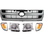 Halogen Headlight Grille Assembly Kit For 1997-2000 Toyota Tacoma Rwd. Fixed Price $151.71.