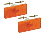1970-77 Maverick Marker Lamp Bodies Lenses Amber Lh Rh 71 Torino Usa New. Fixed Price $49.90.
