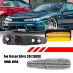 For 1995-1998 Nissan 240SX Silvia S14 2X Led Side Marker Light Lamps Clear Amber. Fixed Price $34.99.