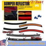 2/4X Fit 2014-19 Chevy Side Corvette C7 Led Marker Bumper Light Lamps Reflector. Fixed Price $64.59.