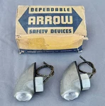 6 Small Arrow Marker Lights - 2 New In The Box. Fixed Price $195.00.