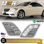 White Led Clear Bumper Side Marker Lights For 2010-2013 Mercedes W221 Class. Fixed Price $37.95.