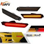 4X Smoke Front Amber & Rear Red Led Side Marker Lights For 10-15 Chevy Camaro. Fixed Price $24.18.