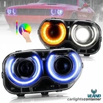Vland Dual Beam Rgb Led Headlights For Dodge Challenger 2015-19 Drl Front Lamps. Fixed Price $373.49.