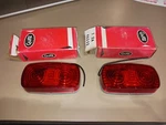 Vintage Grote 46352 Two-bulb Signal Side Marker Light Red-pair-nos. Fixed Price $15.00.