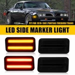 4PCS For 1970-1981 Pontiac Firebird / Trans Amber Red Led Side Marker Lights Us. Fixed Price $66.49.