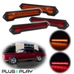 For 70-72 Chevrolet Monte Carlo Full Led Front & Rear Side Marker Lamp Amber Red. Fixed Price $139.99.