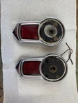 1953 Oldsmobile Tail Light Housing Pair Original. Fixed Price $100.00.