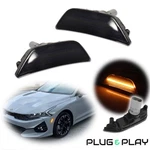 2X Smoked Front Bumper Led Side Marker Light Lamp Reflector For 2021-2024 Kia K5. Fixed Price $22.99.