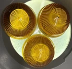 3-AMERICAN Automatic Devices Amber Glass Lens 21052 Round. Hy-power 2.5 In. Fixed Price $20.00.