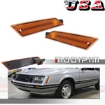 Ford Mustang 1979-1986 Front Bumper Side Marker Light Reflector Amber Covers. Fixed Price $34.99.
