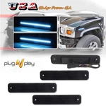 4PCS Smoke Front Rear Ice Blue Led Side Fender Marker Lights For 03-09 Hummer H2. Fixed Price $49.99.