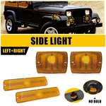 Auxito Front Amber Bumper&fender Side Marker Light Housing For Jeep Wrangler Yj. Fixed Price $33.24.
