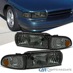 Fits 1991-1996 Chevy Caprice 94-96 Impala Smoke Headlights+corner Parking Lamps. Fixed Price $123.95.