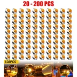 3/4" Amber Round Led Side Marker Truck Trailer Chrome Bezel Clearance 20-200PCS. Fixed Price $195.40.