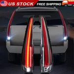 2X Clear Led Tail Lights For 2007-2014 Cadillac Escalade/esv Rear Lamp Flow Turn. Fixed Price $299.99.