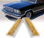 78-79 Malibu El Camino Headlight Clear Amber Side Marker Turn Lamp Lens Pr. Fixed Price $95.00.