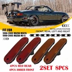 8X Front Rear Side Marker Lights Bumper Housings For Mazda Miata MX-5 1990-05. Fixed Price $45.97.
