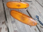96-99 Ford Taurus Mercury Sable Front Marker Turn Lights Pair Amber Lens. Fixed Price $60.00.