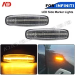 Clear Lens Amber Full Led Fender Side Marker Lights For Infiniti M35 M45 Q40 Q60. Fixed Price $19.79.