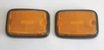 Front Side Marker Lens Pair Left Right Amber Black Trim Vw Bus 76-79 211945119B. Fixed Price $23.87.