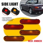 Front Yellow Rear Red Side Marker Light Housing For 1990-2005 Mazda Miata MX-5. Fixed Price $8.54.