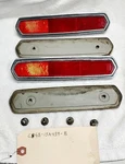 1968 Ford Fairlane Murcury Side Marker Reflectors Set W/body Gaskets & Nuts. Fixed Price $90.00.