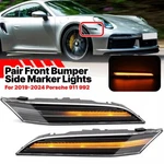 For 2019+ Porsche 911 992 Sequential Side Marker Light Turn Signal Lamp Clear. Fixed Price $54.99.