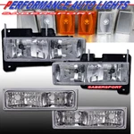 Euro Clear Headlights And Park Signal For 1990-1993 Chevy C/k Full Size. Fixed Price $123.99.