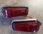 1980-1987 Jaguar XJ6 Rear Side Marker Light Assembly's W/red Rh & Lh Lenses. Fixed Price $34.00.