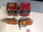 Austin America Morris Nos Lucas L694 Front Marker / Turn Lamps (pair) 1968-1969. Fixed Price $185.00.